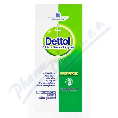 Dettol 0.2% Antiseptický sprej drm.spr.sol.1x100ml