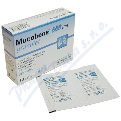 Mucobene 600mg gra.10x3gm/600mg-SA