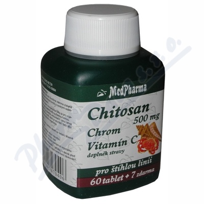 MedPharma Chitosan 500mg+vit.C+chrom tbl.67