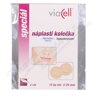 Viacell C120 náplasti kolečka 24mm 15ks