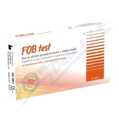 FOB test na okultní krvácení v lidské stolici