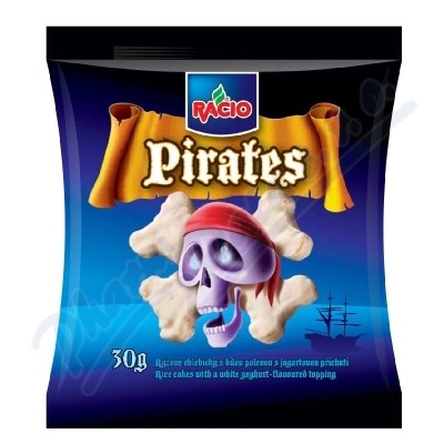 RACIO Pirates rýžové chlebíčky jogurt.poleva 30g