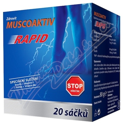 Muscoaktiv Stop křečím Rapid 20 sáčků