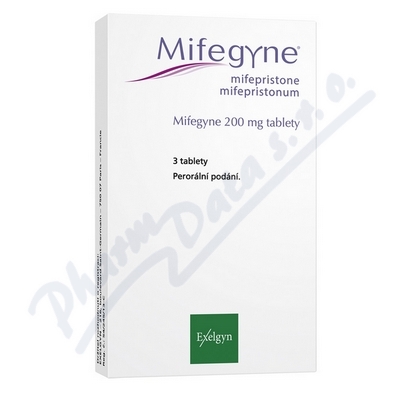 Mifegyne 200mg por.tbl.nob. 3x200mg
