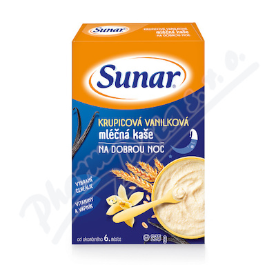 Sunar ml. krupicová vanil. kaše na dobrou noc 225g