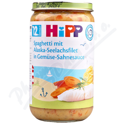 HiPP MENU Špagety s treskou a zeleninou 12m 250g