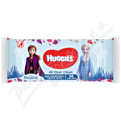 HUGGIES AllOverClean vlhčené ubrousky Frozen 56ks