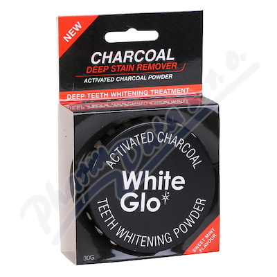 WHITE GLO Charcoal bělící zubní pudr 30g