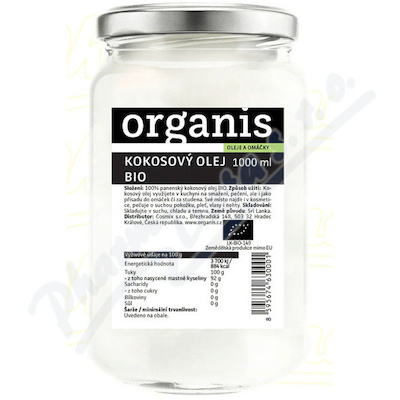 Organis Kokosový olej panenský BIO 1000ml