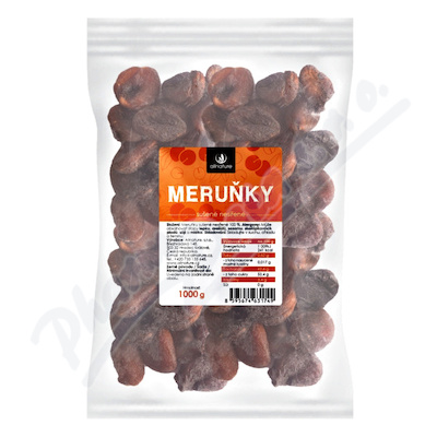 Allnature Meruňky sušené nesířené 1000g