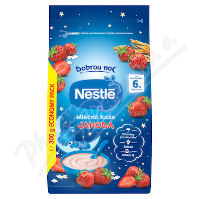 NESTLÉ Mléčná kaše Dobrou noc jahoda 300g 6M+