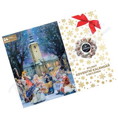 LEROS Bylinný adventní kalendář s betlémem 24sáčků